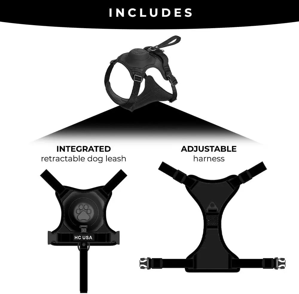 ShopyDogio Retractable Harness with Leash