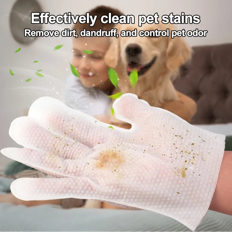 PetEase No-Rinse Cleaning Gloves