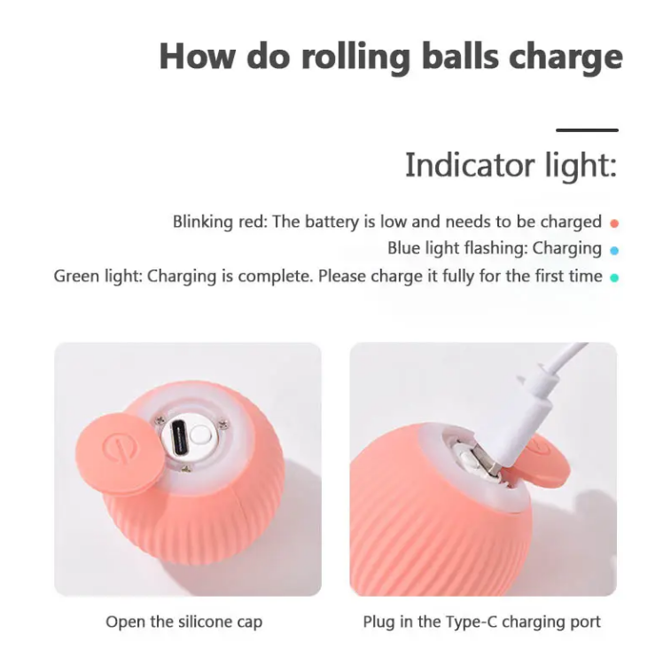 Automatic Moving Bouncing Ball Wicked Ball, Interactive Pet Toy